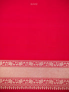 Dark Pink Rangkat Katan Silk Handloom Banarasi Saree - Sacred Weaves