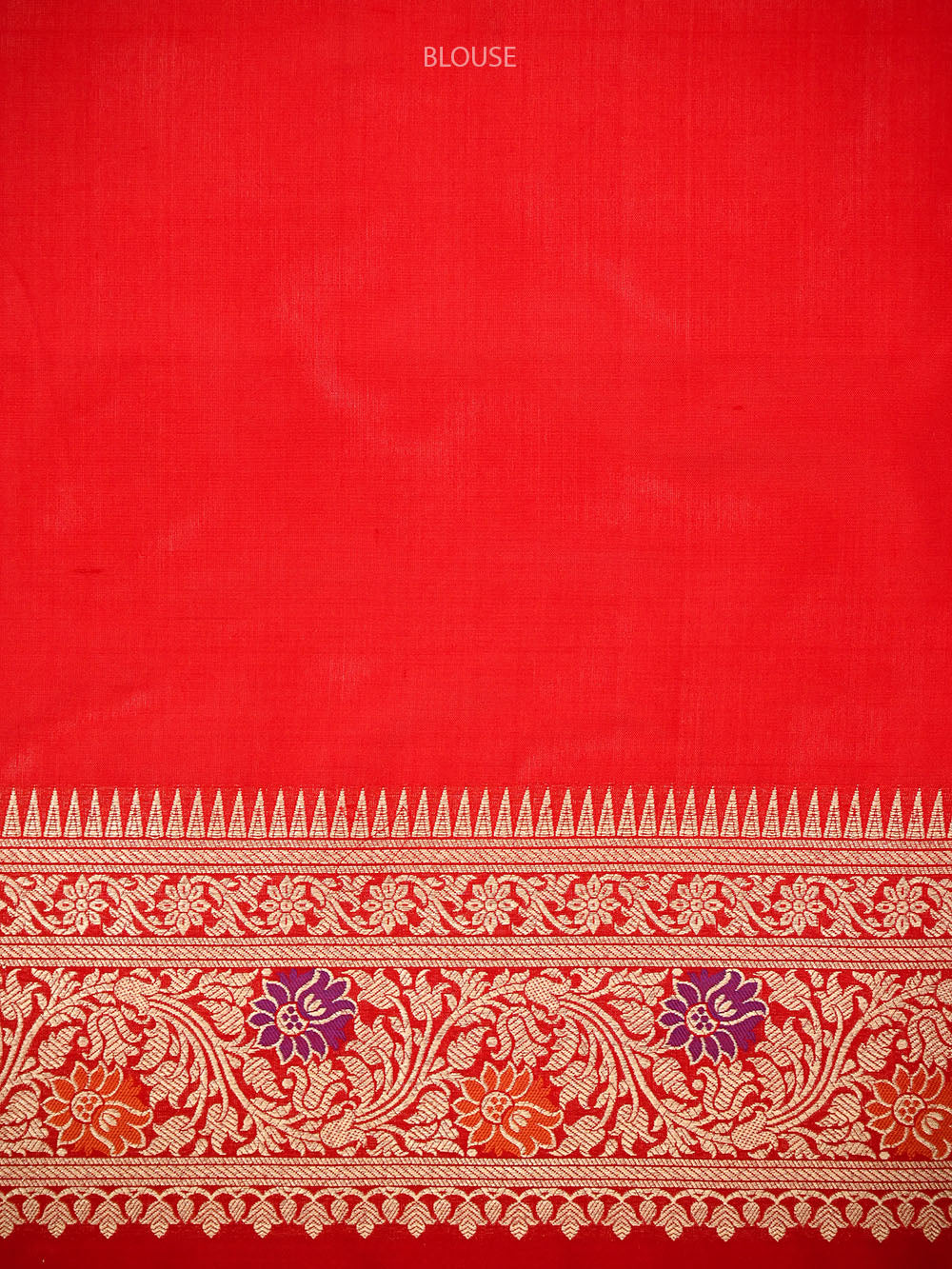 Red Rangkat Jaal Katan Silk Handloom Banarasi Saree - Sacred Weaves