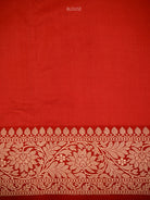 Cream Zari Boota Katan Silk Handloom Banarasi Saree - Sacred Weaves