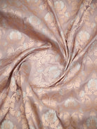 Pastel Purple Jaal Uppada Katan Silk Handloom Banarasi Saree - Sacred Weaves