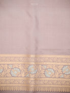 Pastel Purple Jaal Uppada Katan Silk Handloom Banarasi Saree - Sacred Weaves
