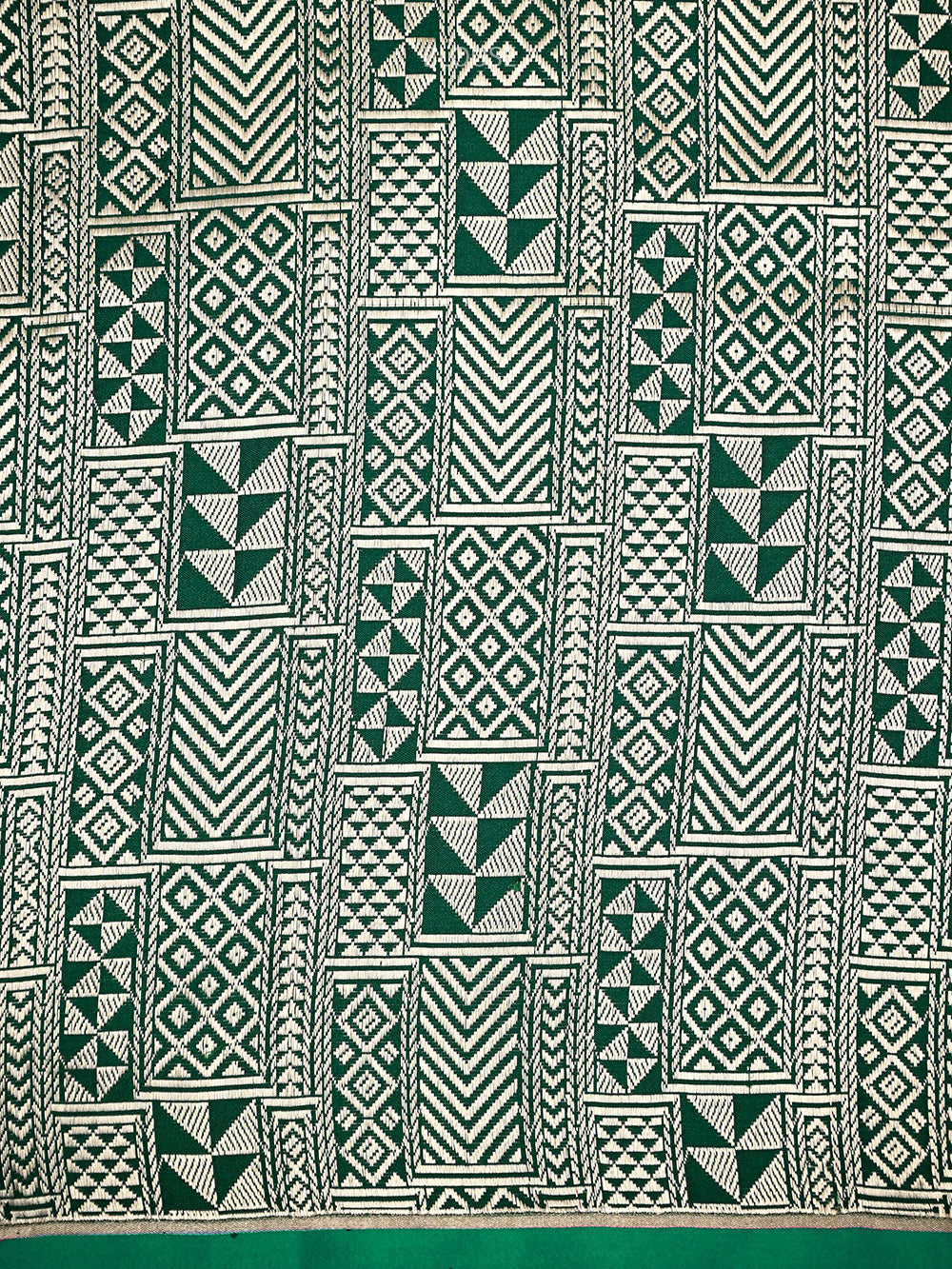 Bottle Green Plain Satin Silk Handloom Banarasi Saree - Sacred Weaves