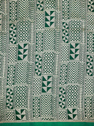 Bottle Green Plain Satin Silk Handloom Banarasi Saree - Sacred Weaves