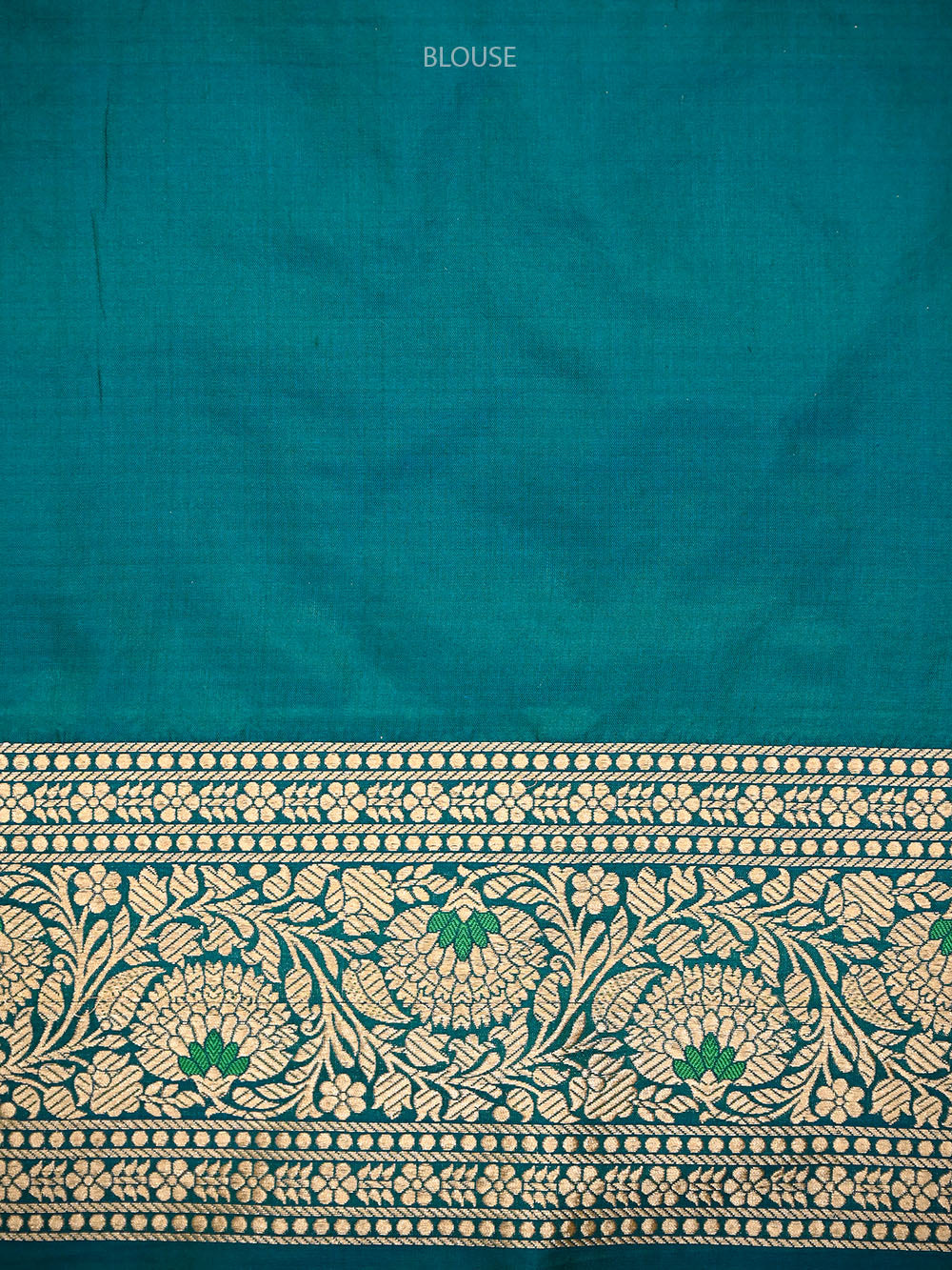 Teal Green Meenakari Uppada Katan Silk Handloom Banarasi Saree - Sacred Weaves