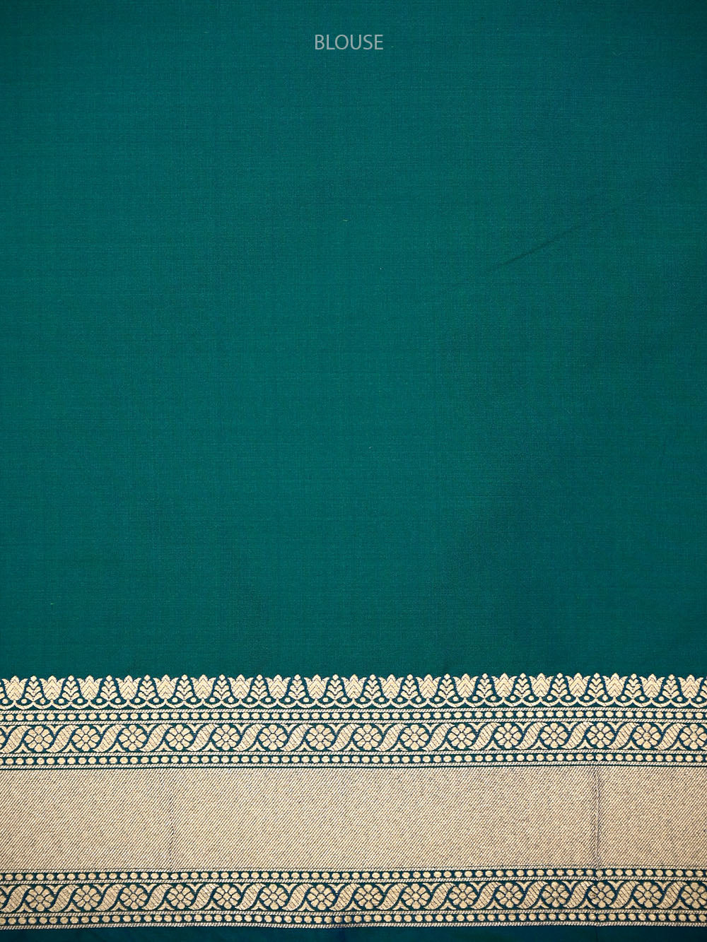 Teal Green Rangkat Katan Silk Handloom Banarasi Saree - Sacred Weaves