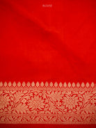 Beige Zari Boota Katan Silk Handloom Banarasi Saree - Sacred Weaves