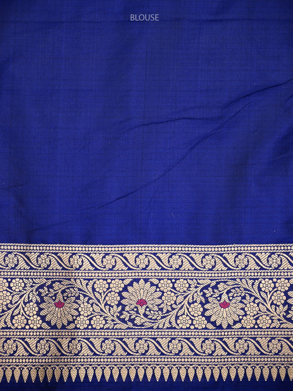 Blue Meenakari Jaal Uppada Katan Silk Handloom Banarasi Saree - Sacred Weaves
