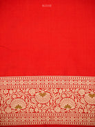 Red Meenakari Uppada Jaal Katan Silk Handloom Banarasi Saree - Sacred Weaves