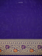 Purple Rangkat Jaal Katan Silk Handloom Banarasi Saree -Sacred Weaves