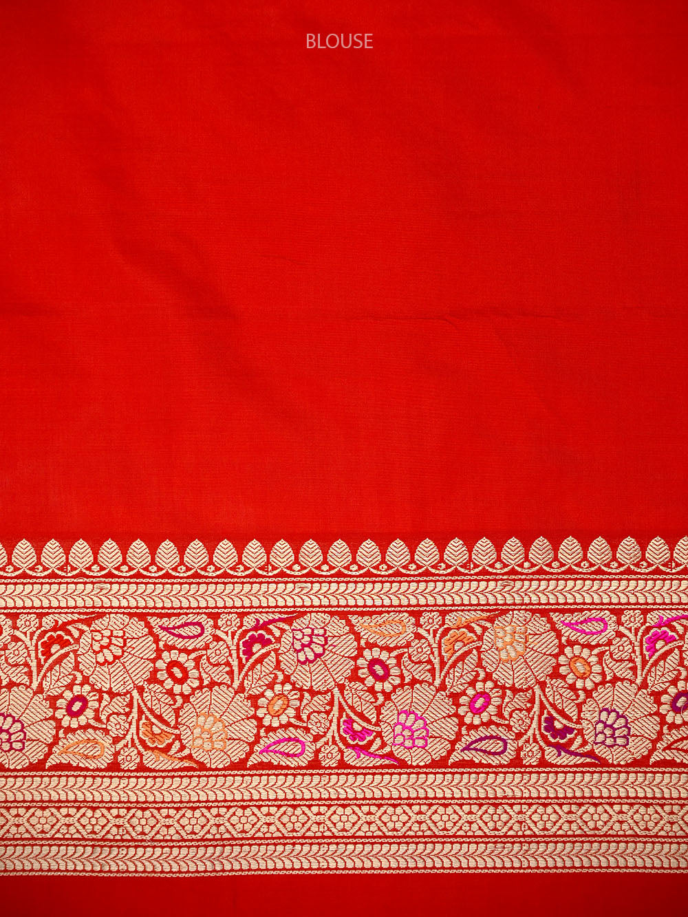 Red Sona Roopa Meenakari Jaal Katan Silk Handloom Banarasi Saree - Sacred Weaves