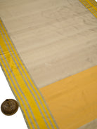 Pastel Olive Plain Katan Silk Handloom Banarasi Saree - Sacred Weaves