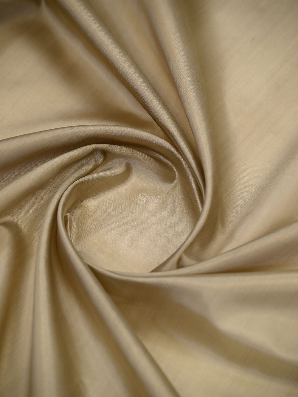 Pastel Olive Plain Katan Silk Handloom Banarasi Saree - Sacred Weaves