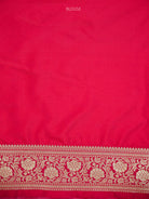 Dark Pink Pichwai Meenakari Katan Silk Handloom Banarasi Saree - Sacred Weaves