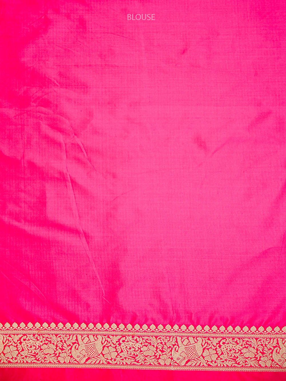 Pink Orange Shikargah Brocade Katan Silk Handloom Banarasi Saree - Sacred Weaves