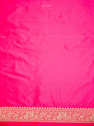 Pink Orange Shikargah Brocade Katan Silk Handloom Banarasi Saree - Sacred Weaves