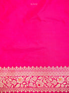 Pink Red Shikargah Meenakari Katan Silk Handloom Banarasi Saree - Sacred Weaves