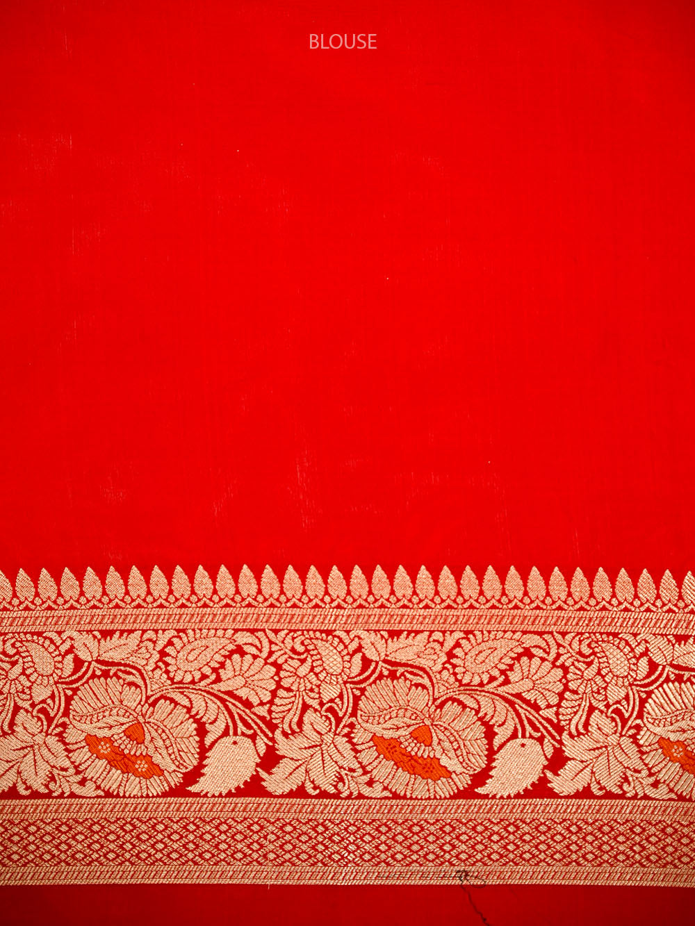 Red Brocade Rangkat Katan Silk Handloom Banarasi Saree - Sacred Weaves