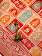 Red Brocade Rangkat Katan Silk Handloom Banarasi Saree - Sacred Weaves