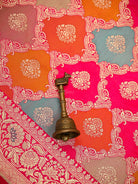 Dark Pink Jaal Rangkat Katan Silk Handloom Banarasi Saree - Sacred Weaves