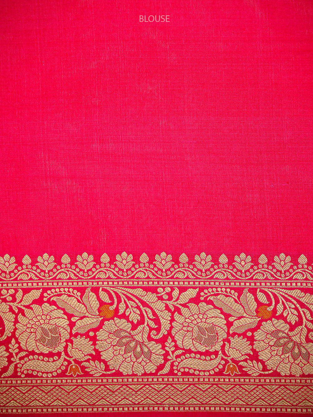Dark Pink Jaal Rangkat Katan Silk Handloom Banarasi Saree - Sacred Weaves