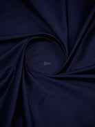 Navy Blue Plain Zari Satin Silk Handloom Banarasi Saree - Sacred Weaves