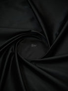 Contemporary Black Plain Satin Silk Handloom Banarasi Saree - Sacred Weaves