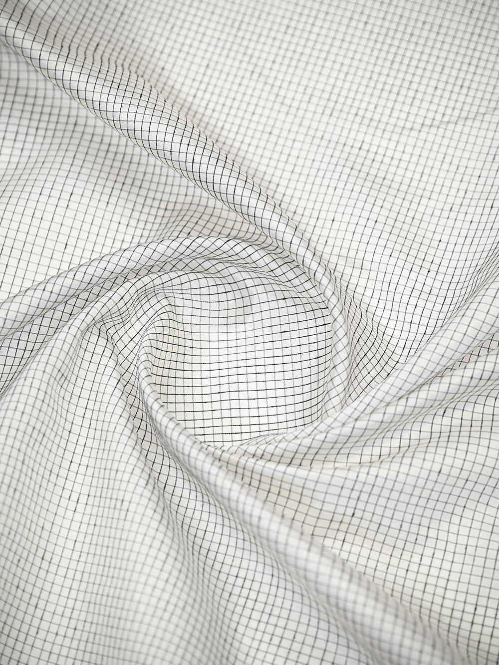 Off White Checked Katan Silk Handloom Banarasi Saree - Sacred Weaves