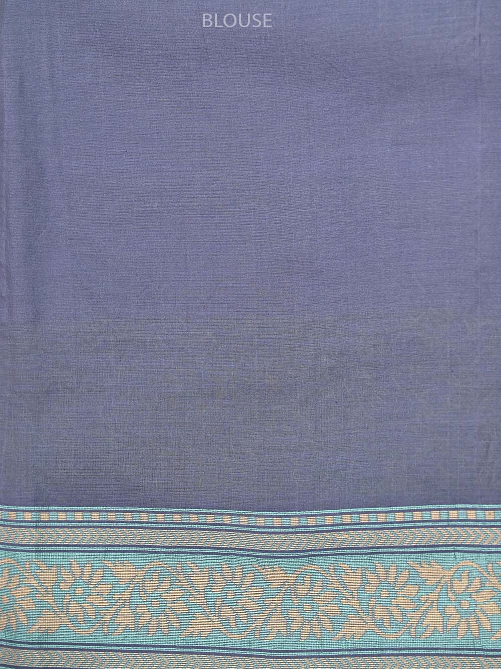 Dusty Violet Cotton Silk Handloom Banarasi Saree - Sacred Weaves