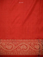 Beige Maroon Floral Boota Katan Silk Handloom Banarasi Saree - Sacred Weaves