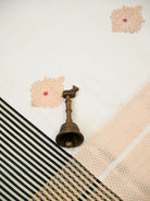 White Meenakari Booti Satin Silk Handloom Banarasi Saree - Sacred Weaves