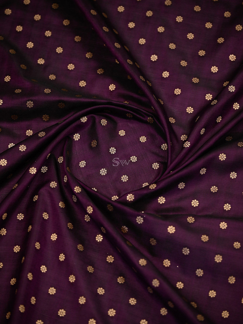 Dark Purple Konia Meenakari Katan Silk Handloom Banarasi Saree - Sacred Weaves