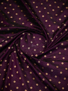 Dark Purple Konia Meenakari Katan Silk Handloom Banarasi Saree - Sacred Weaves