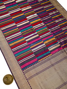Purple Sona Roopa Meenakari Katan Silk Handloom Banarasi Saree -Sacred Weaves