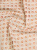 Cream Mustard Cotton Silk Handloom Banarasi Saree - Sacred Weaves