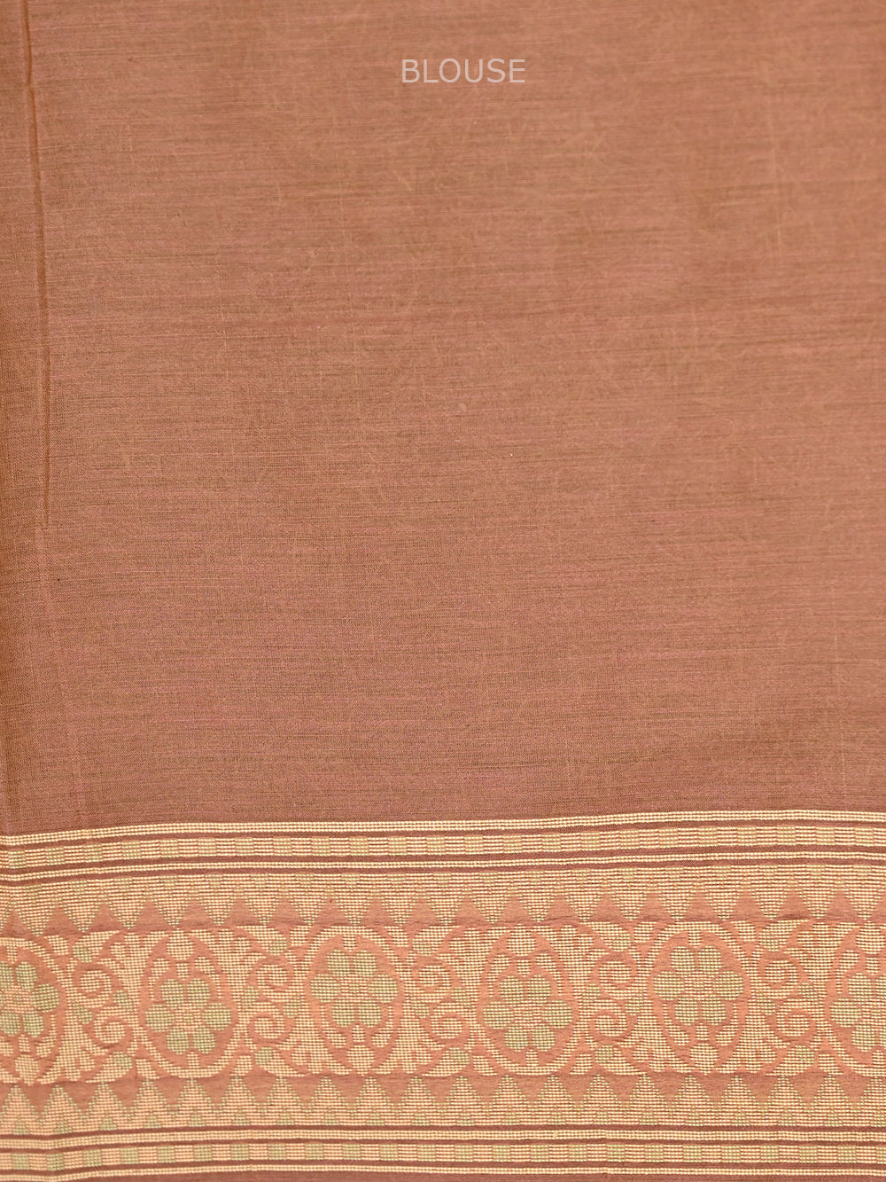 Pastel Brown Jaal Cotton Silk Handloom Banarasi Saree