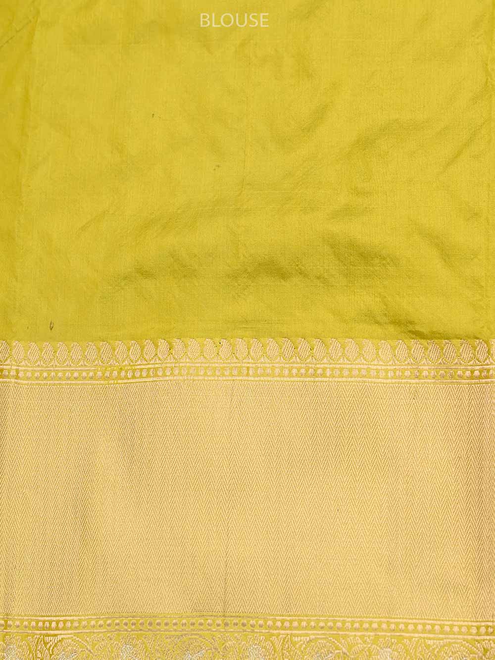 Cream Booti Katan Silk Handloom Banarasi Saree - Sacred Weaves