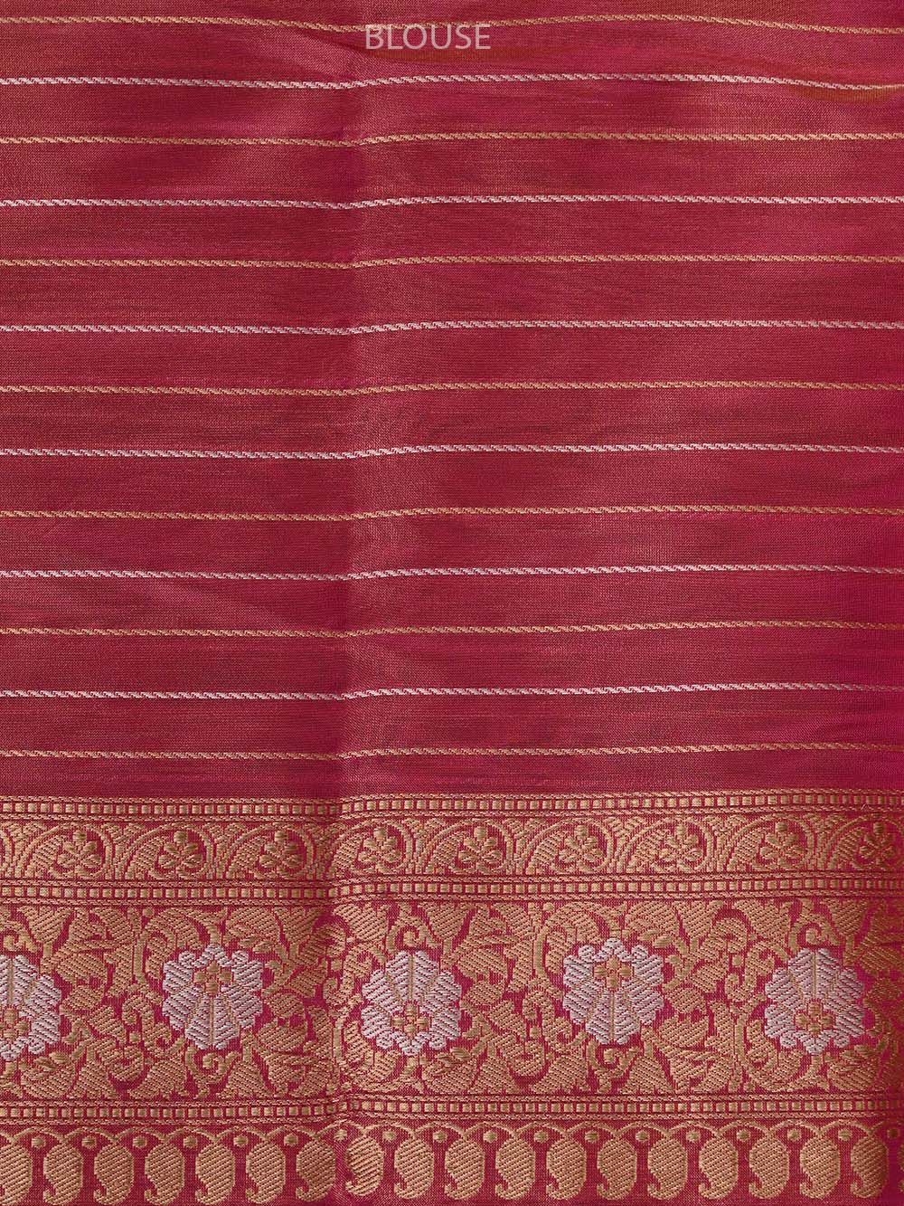 Cream Gold Katan Silk Tissue Handloom Banarasi Saree - Sacred Weaves