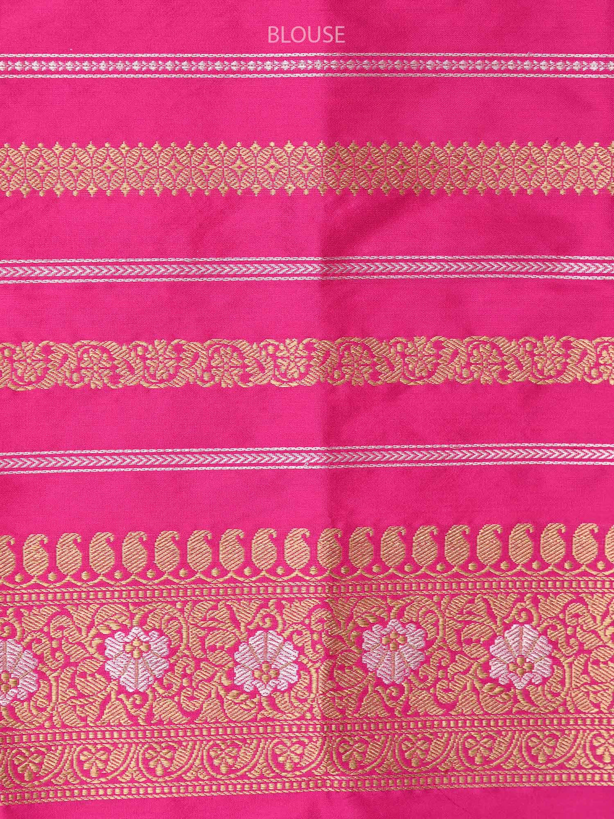 Pink Orange Katan Silk Handloom Banarasi Saree - Sacred Weaves