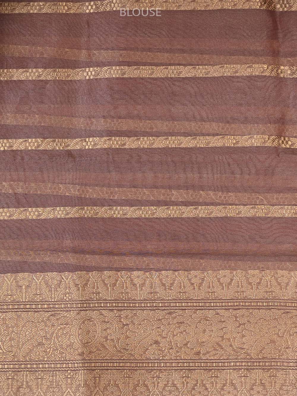 Onion Pink Gold Tissue Handloom Banarasi Saree - Sacred Weaves