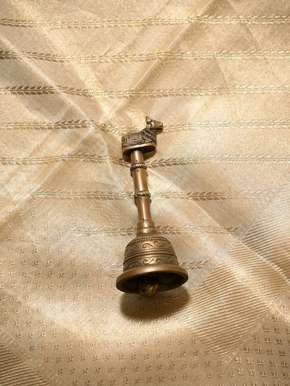 Beige Gold Tissue Handloom Banarasi Saree - Sacred Weaves