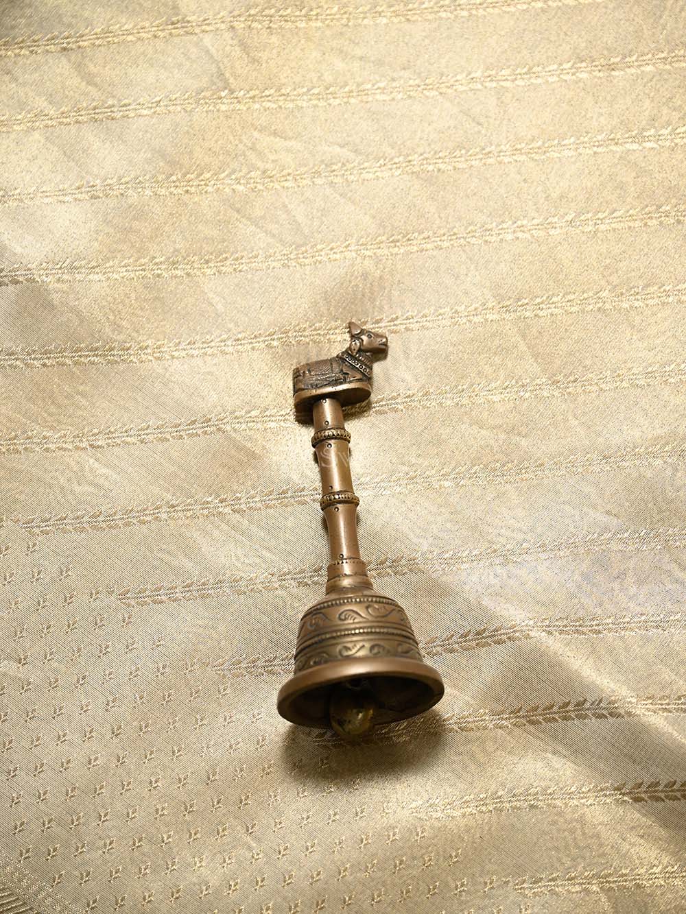 Beige Gold Tissue Handloom Banarasi Saree - Sacred Weaves