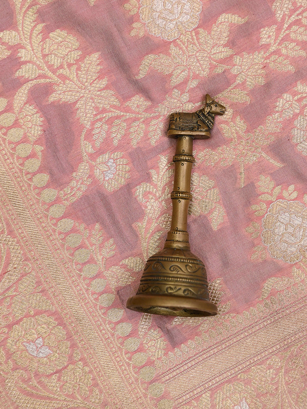 Pastel Pink Uppada Jaal Katan Silk Handloom Banarasi Saree
