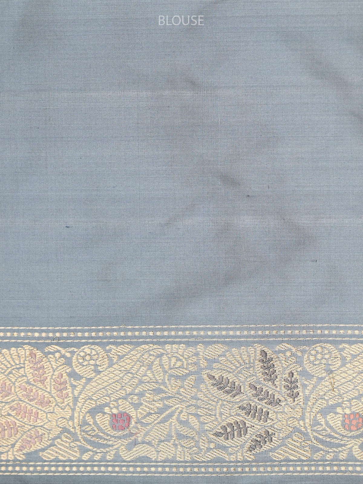Grey Meenakari Katan Silk Handloom Banarasi Saree - Sacred Weaves