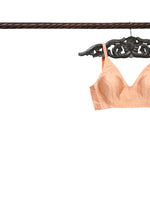 Peach Meenakari Uppada Silk Banarasi Ready-Made Blouse - Sacred Weaves