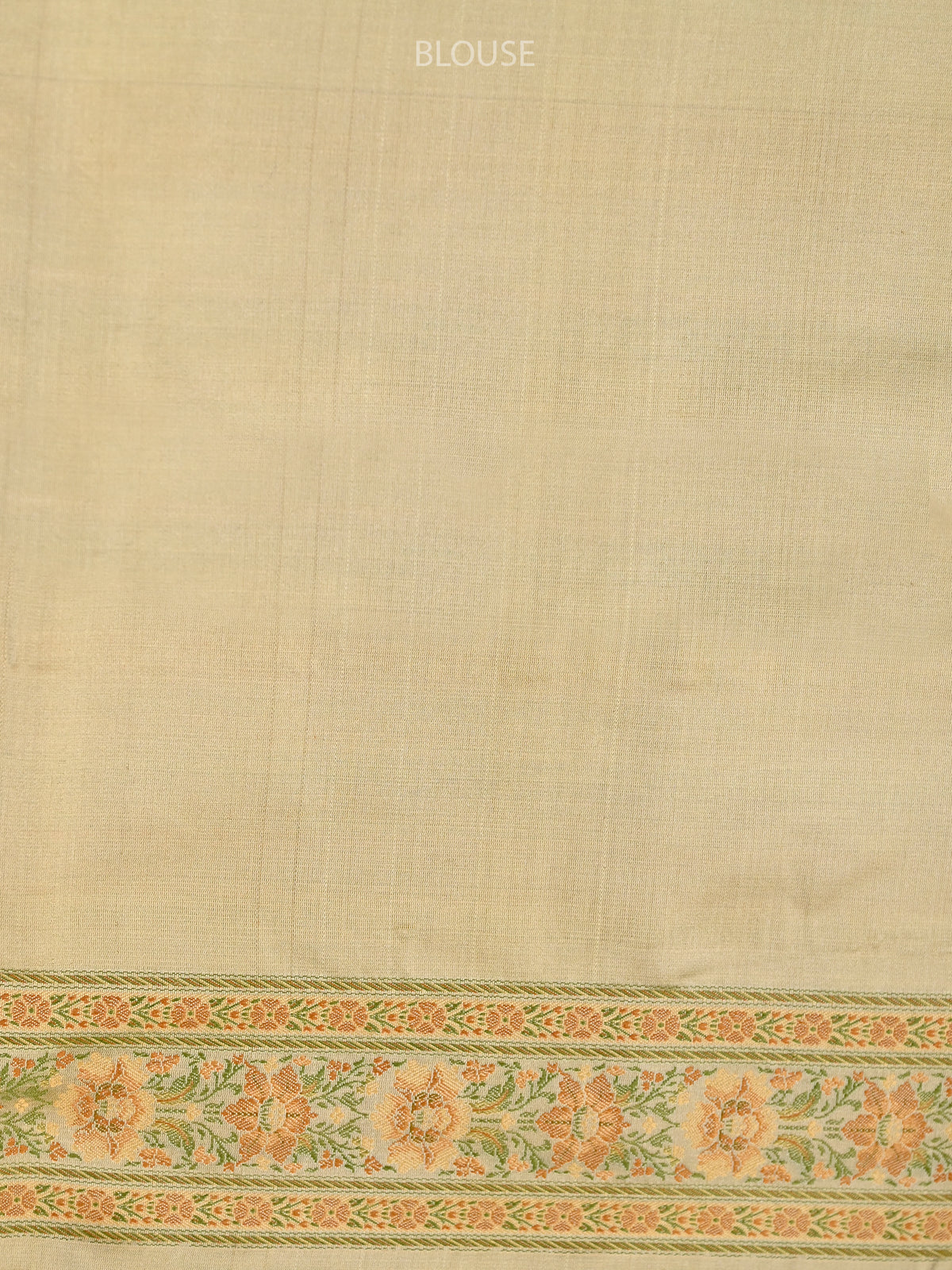 Cream Tanchoi Silk Handloom Banarasi Saree - Sacred Weaves