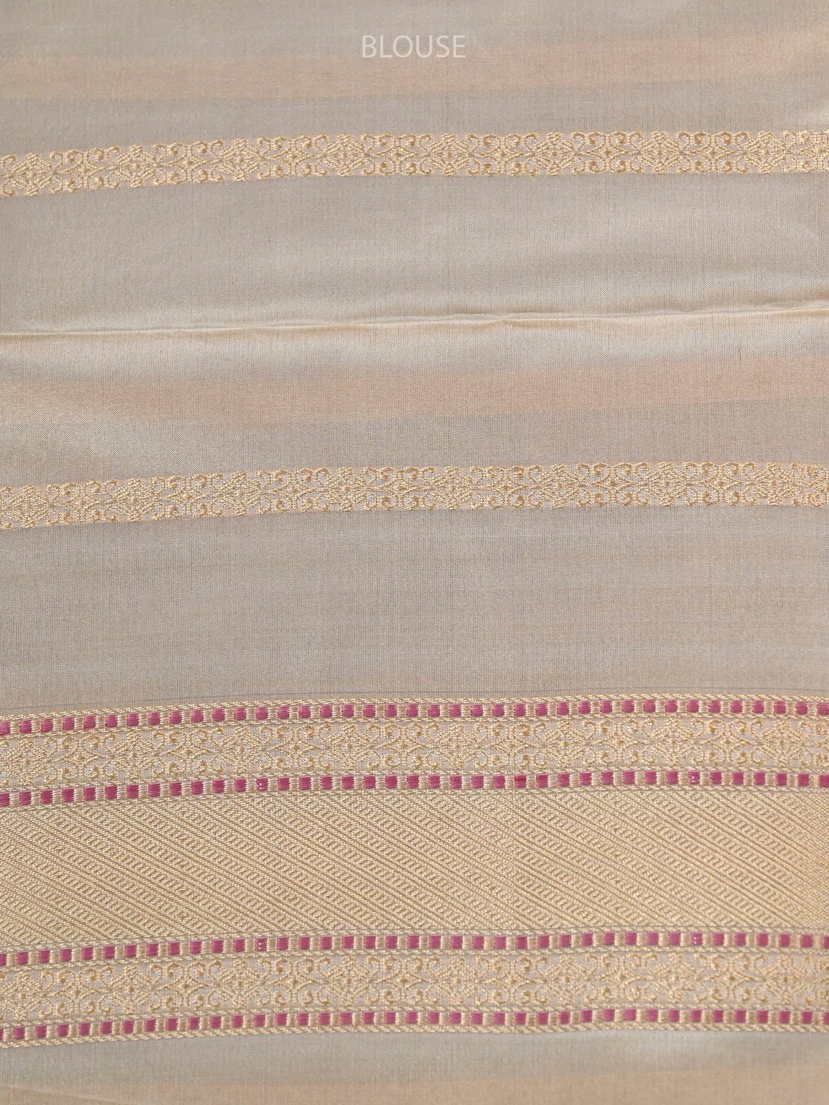 Cream Katan Silk Tissue Handloom Banarasi Saree - Sacred Weaves