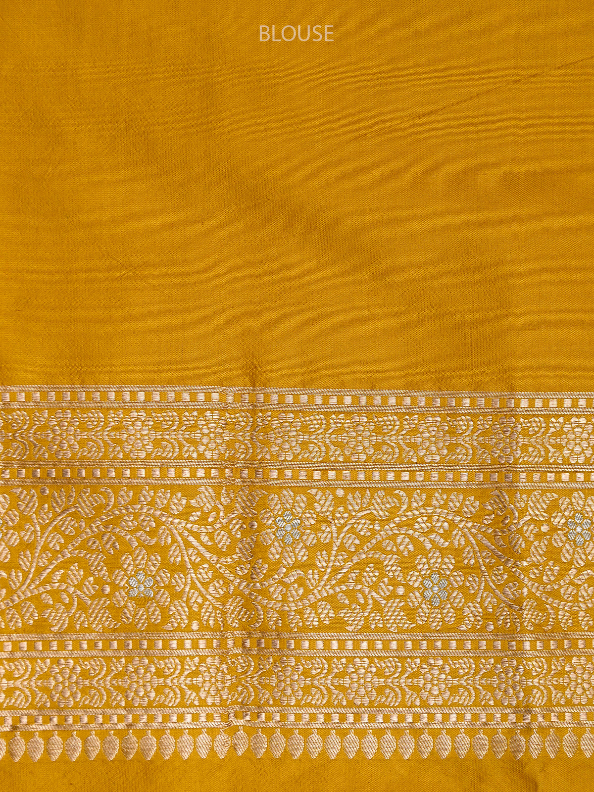 Yellow Booti Katan Silk Handloom Banarasi Saree - Sacred Weaves