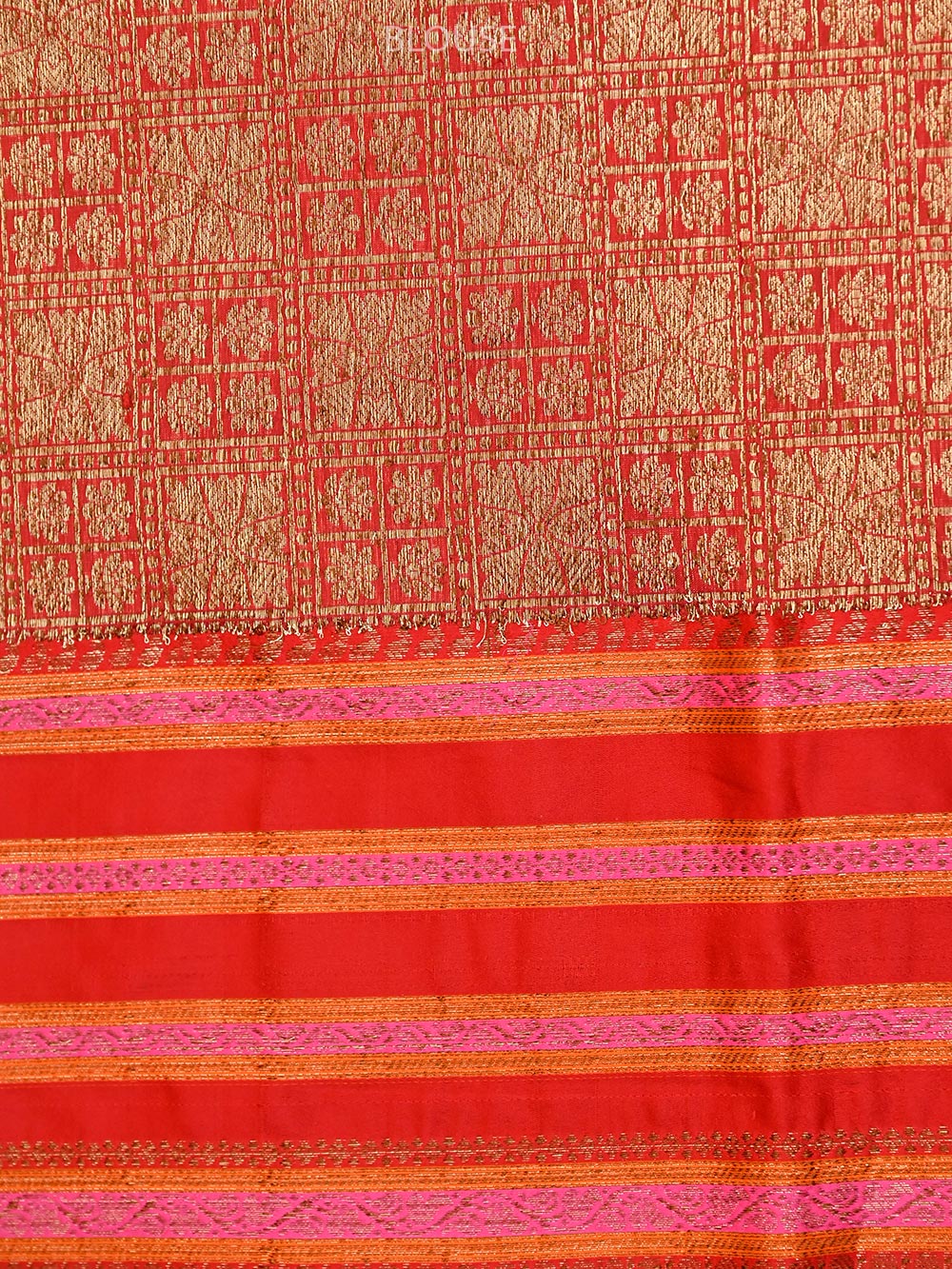 Mustard Booti Tussar Silk Handloom Banarasi Saree - Sacred Weaves