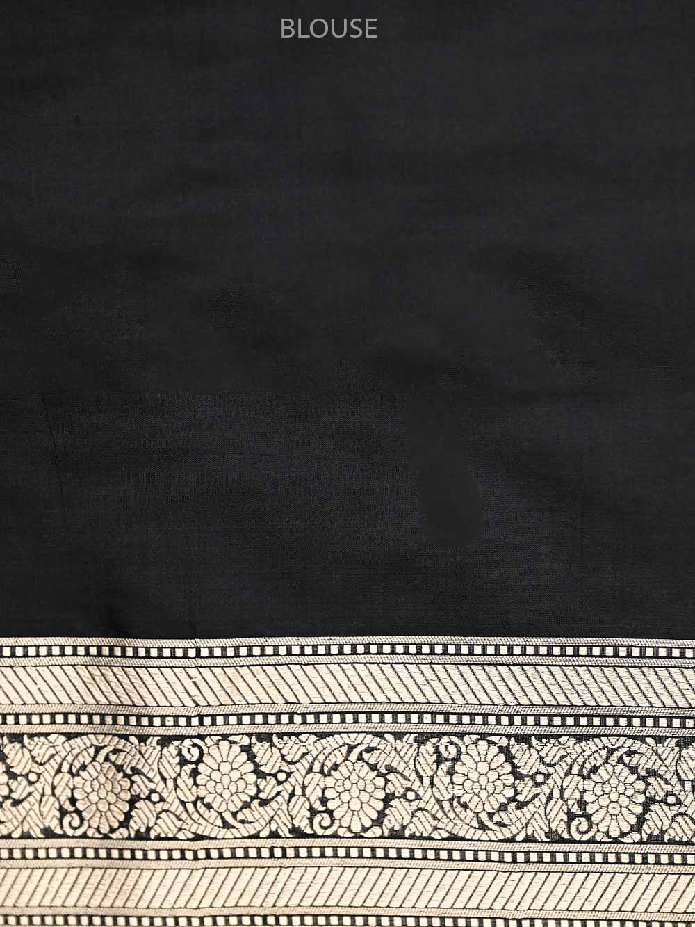 Black Katan Silk Brocade Handloom Banarasi Saree - Sacred Weaves