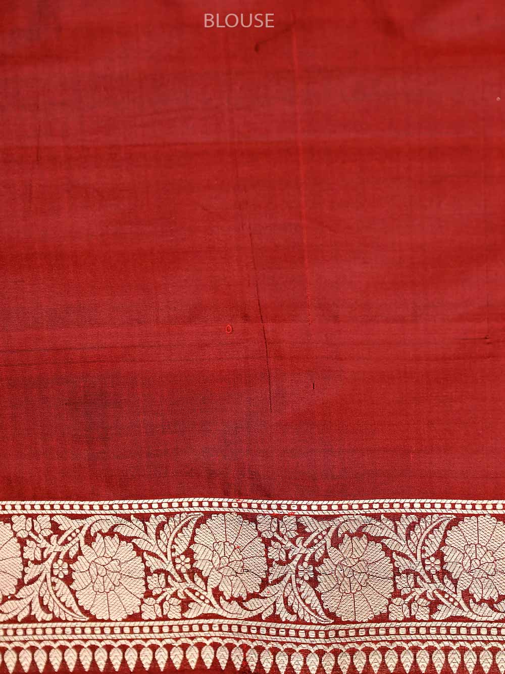 Maroon Katan Silk Brocade Handloom Banarasi Saree - Sacred Weaves
